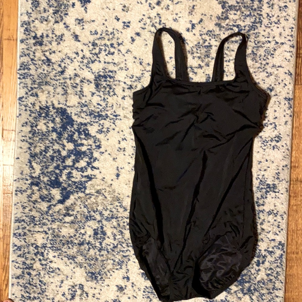 Lands End Black Bathing Suit Gem